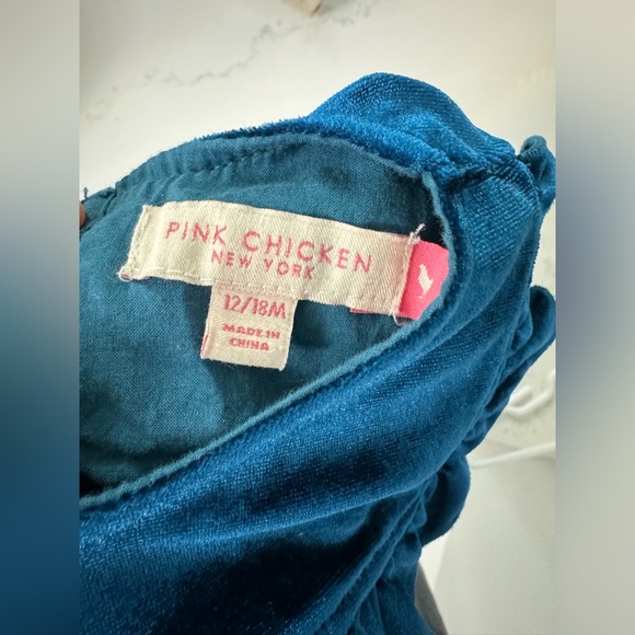 Pink Chicken Baby Girls Velour Quinn Bubble. Size 12/18M - Picture 8 of 8